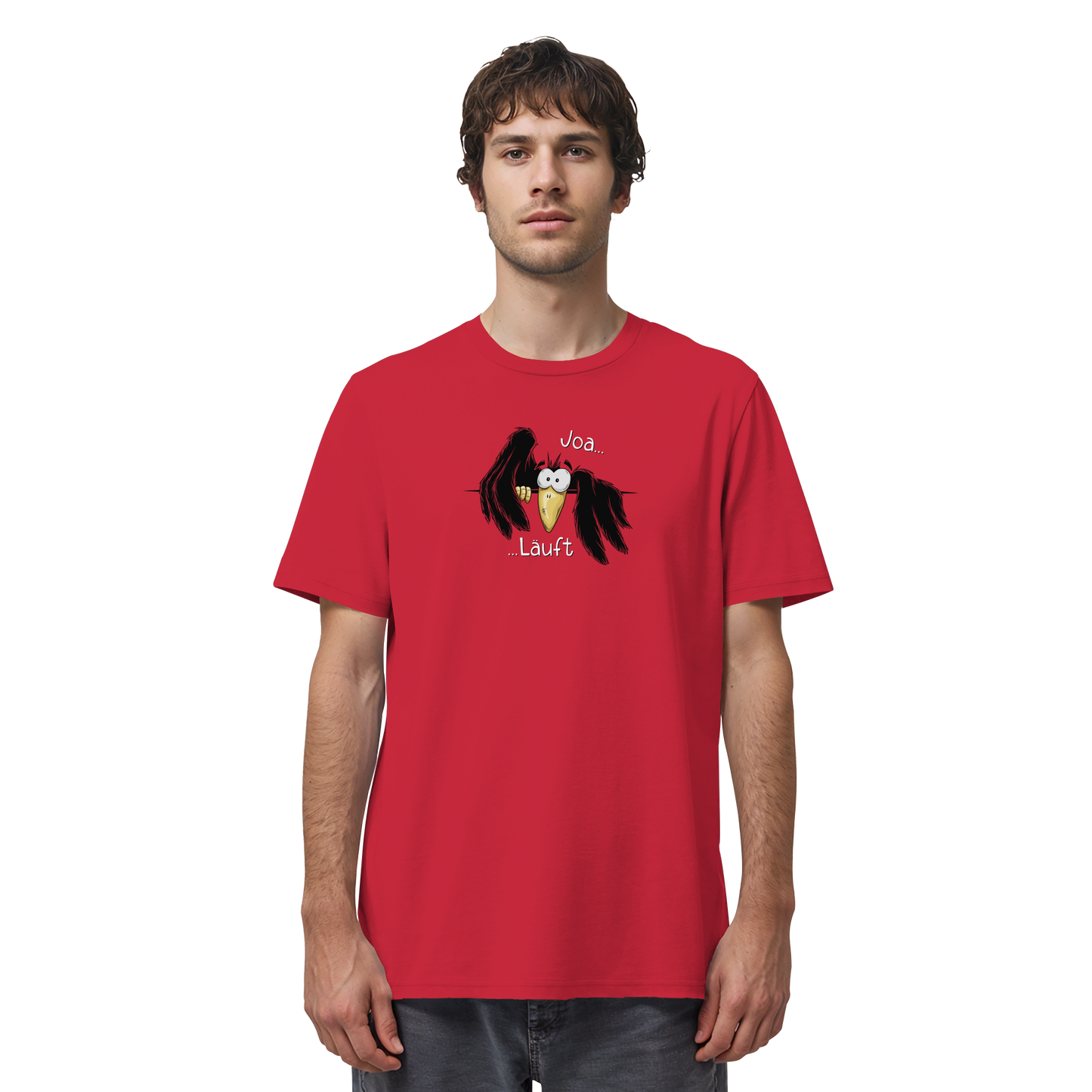 Joa Läuft Krähe gechillter Rabe - Organic Shirt