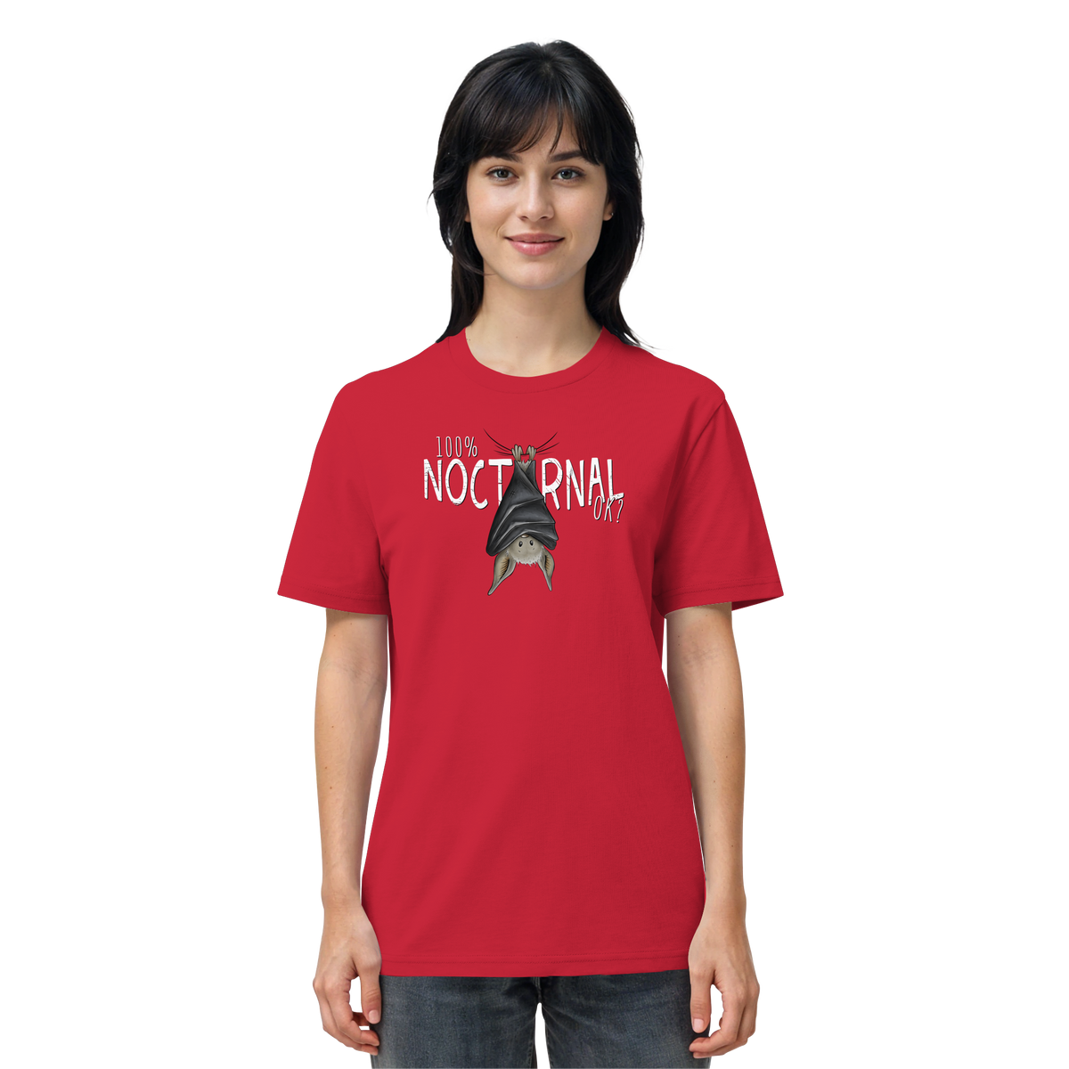 100% nachtaktive Fledermaus - Organic Shirt
