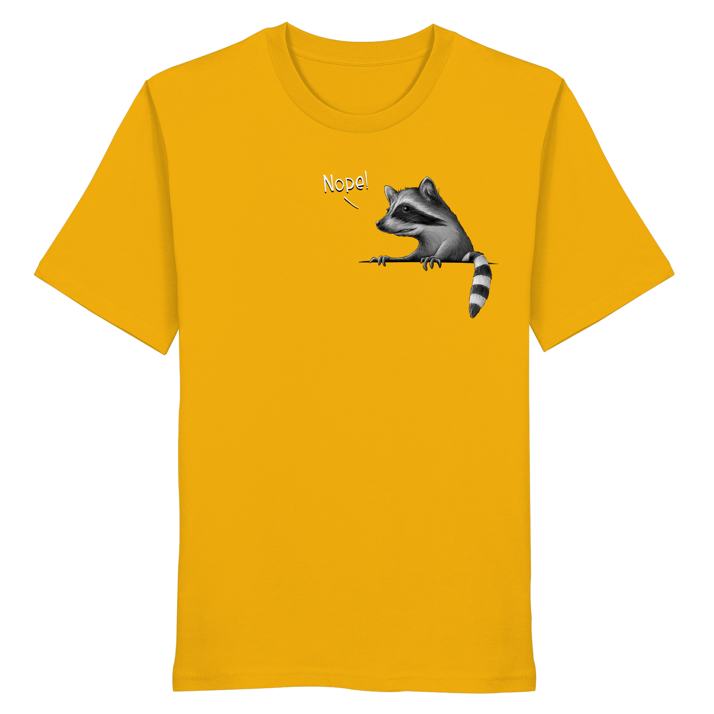 Nope! Frecher verwegener Waschbär - Organic Shirt