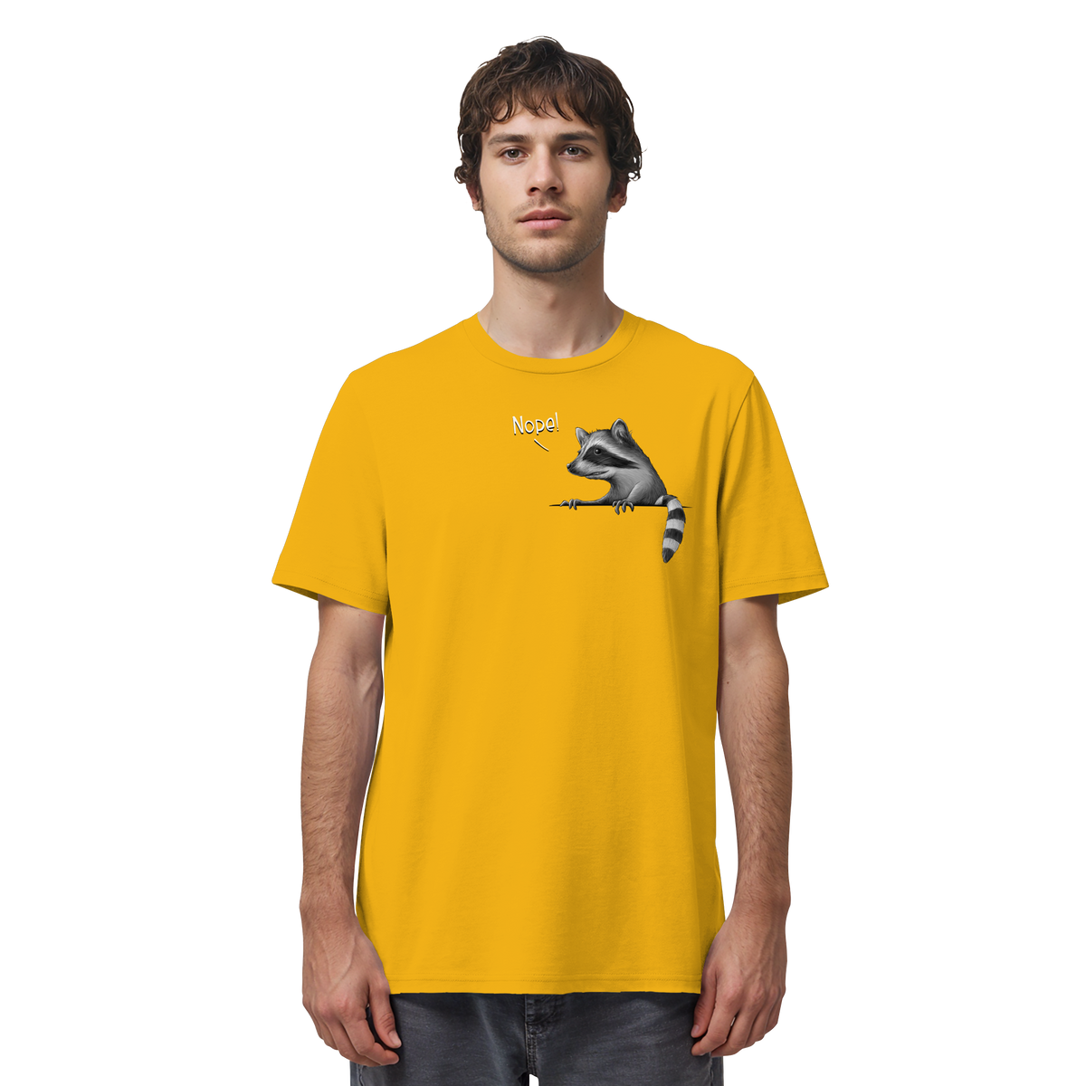 Nope! Frecher verwegener Waschbär - Organic Shirt