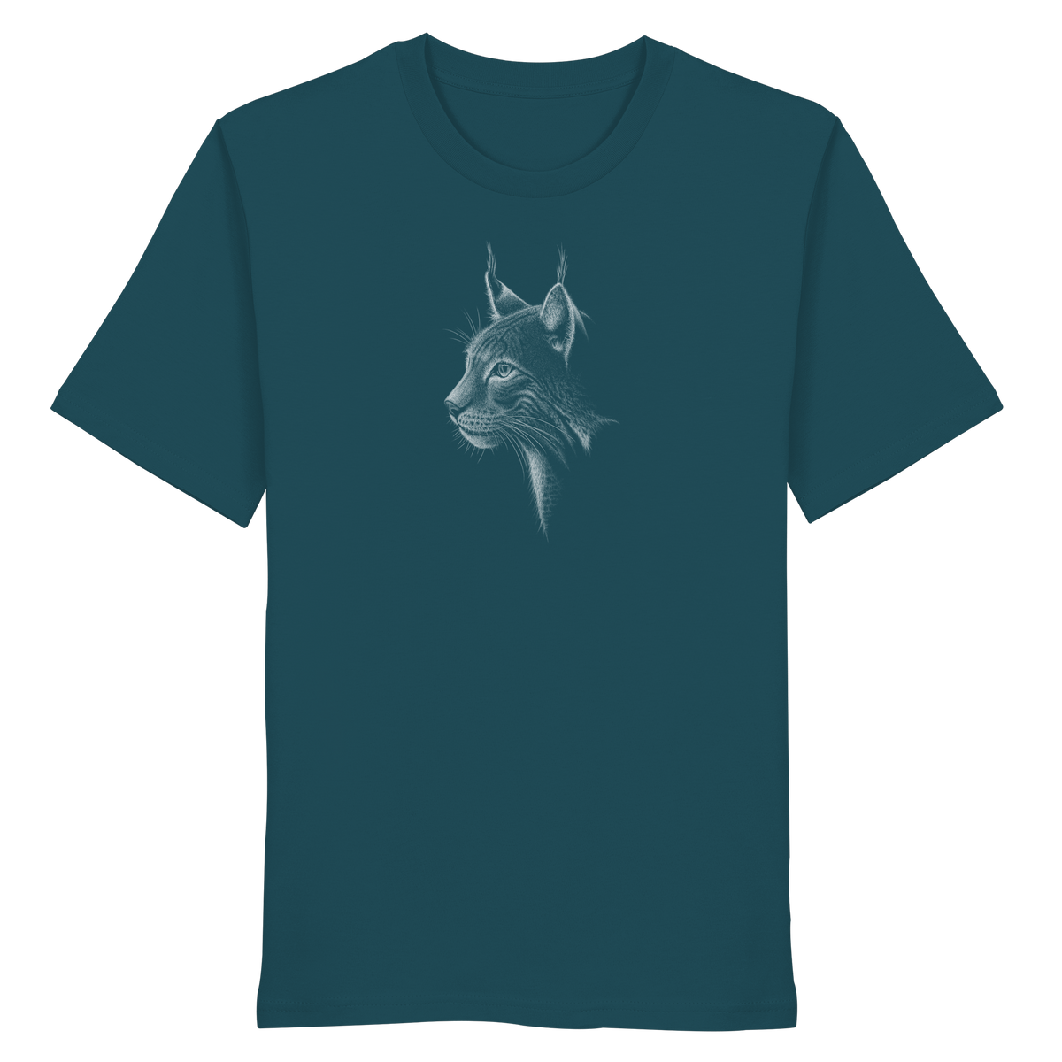 Luchs Kritzelkunst Wildkatze Illustration - Organic Shirt