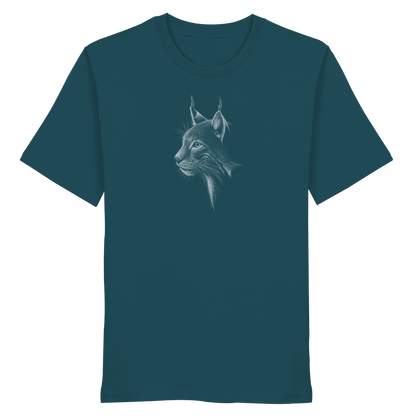 Luchs Kritzelkunst Wildkatze Illustration - Organic Shirt