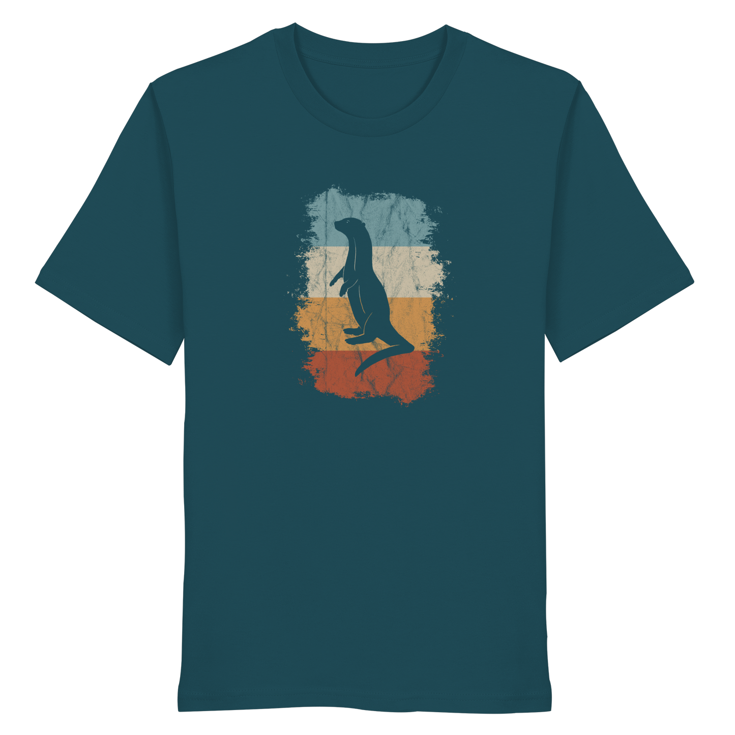 Retro Otter Fischotter Silhouette - Organic Shirt