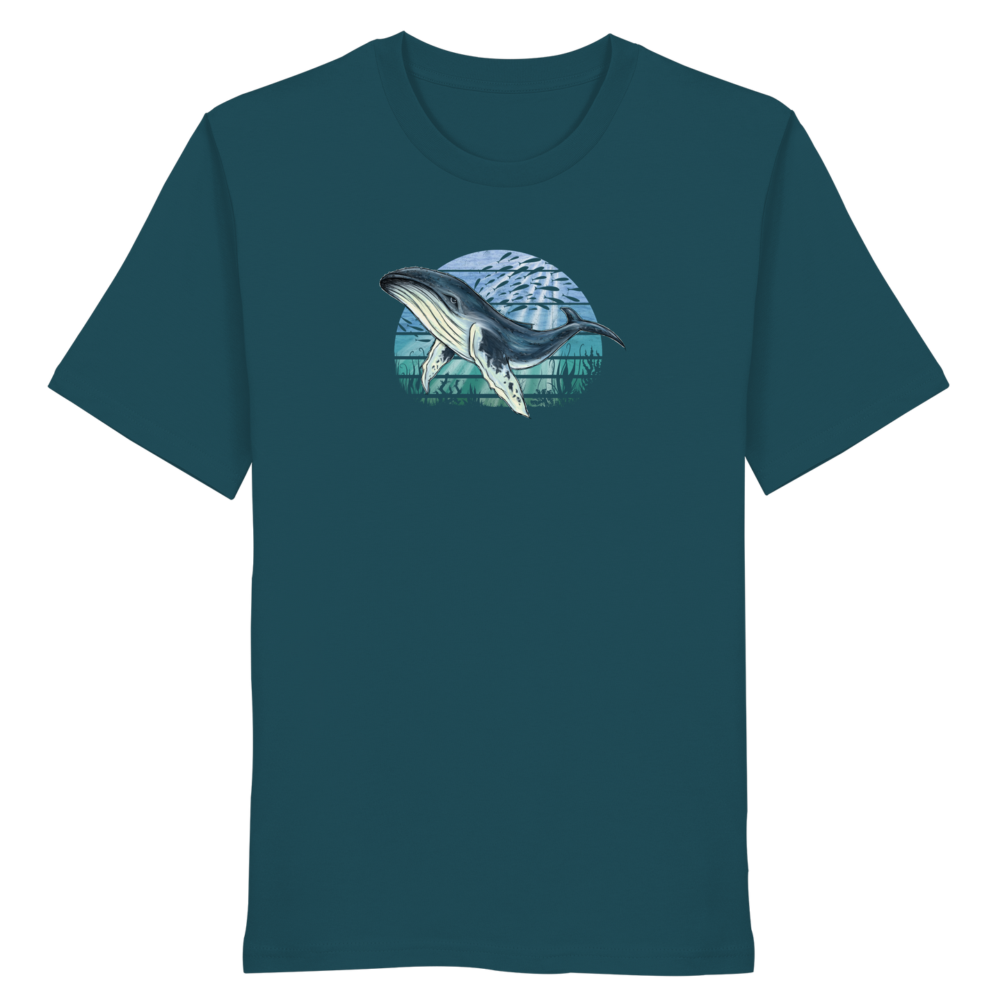 Retro Unterwasser Buckelwal - Organic Shirt