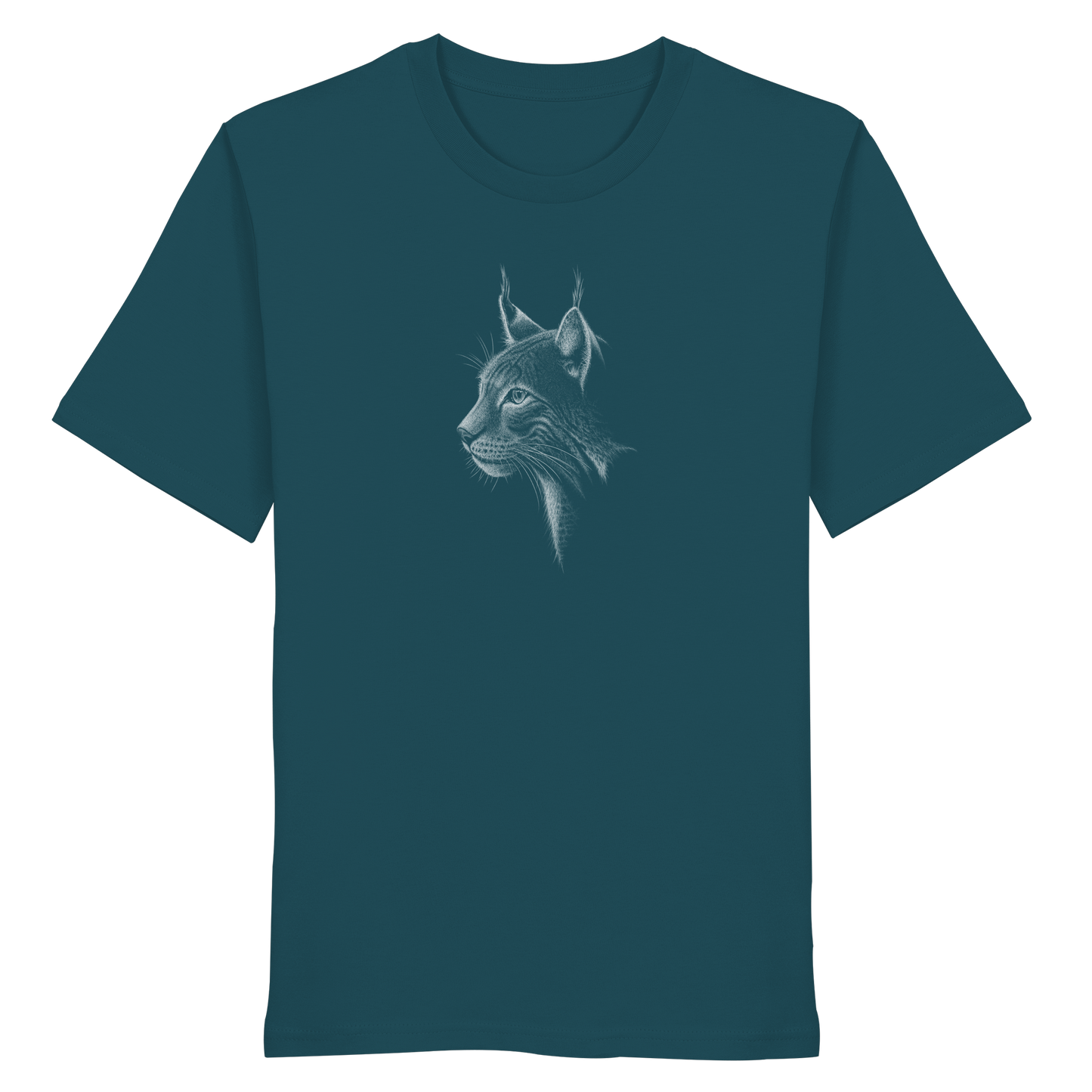 Luchs Kritzelkunst Wildkatze Illustration - Organic Shirt