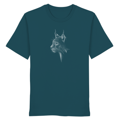 Luchs Kritzelkunst Wildkatze Illustration - Organic Shirt