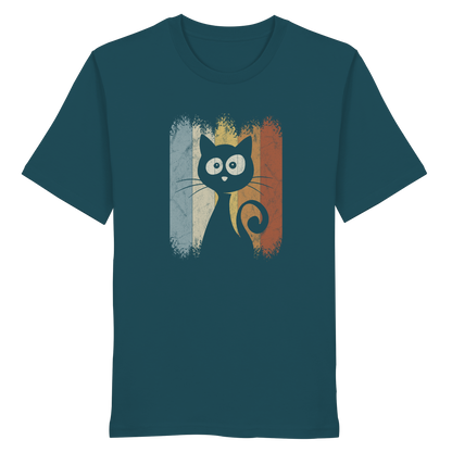 Retro Katze Silhouette - Organic Shirt