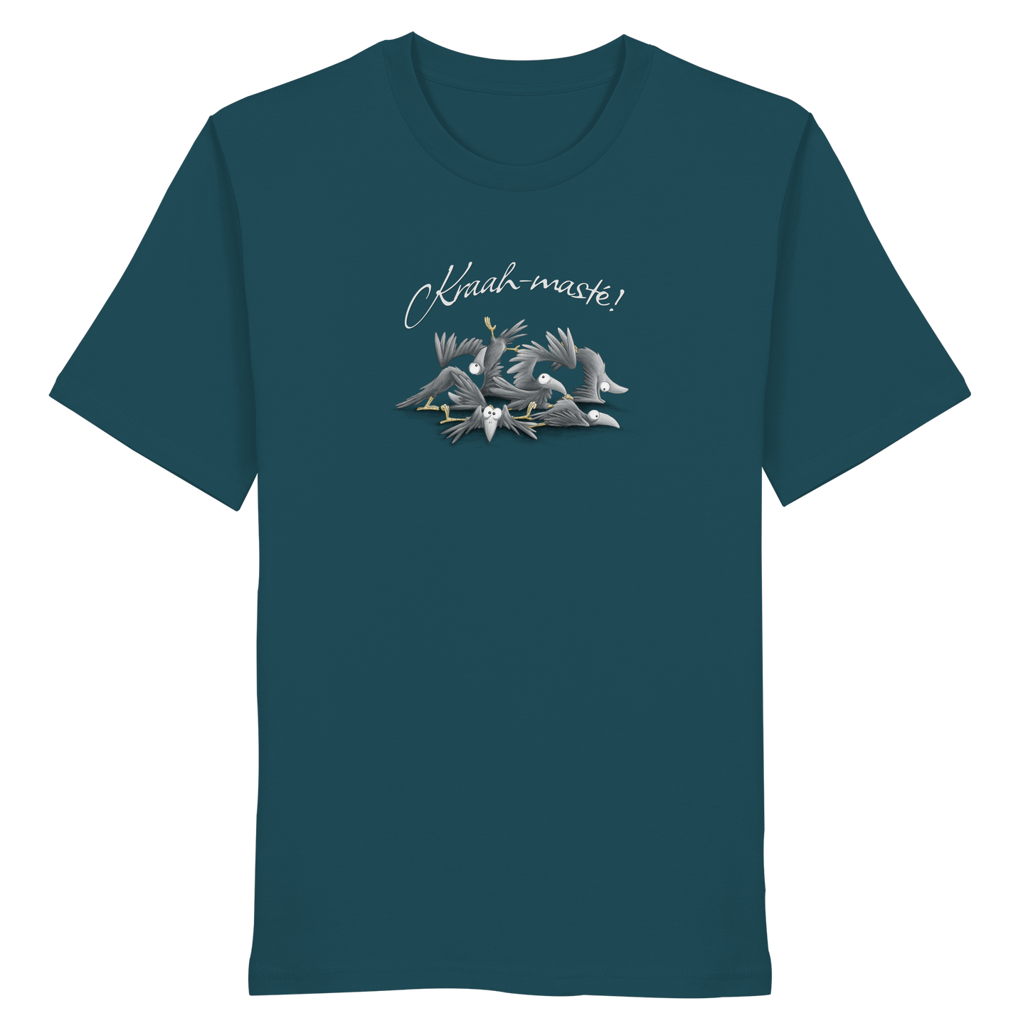 Kraah-masté! Yoga Raben Krähen - Organic Shirt