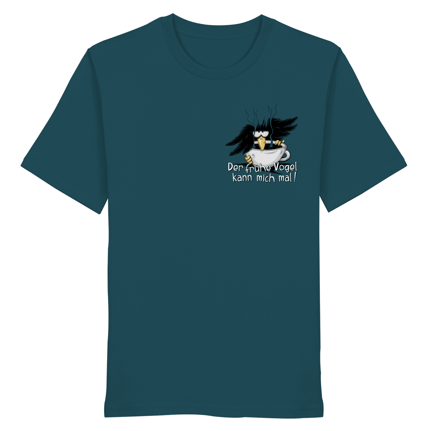 Der frühe Vogel kann mich mal | Kaffee Rabe - Organic Shirt