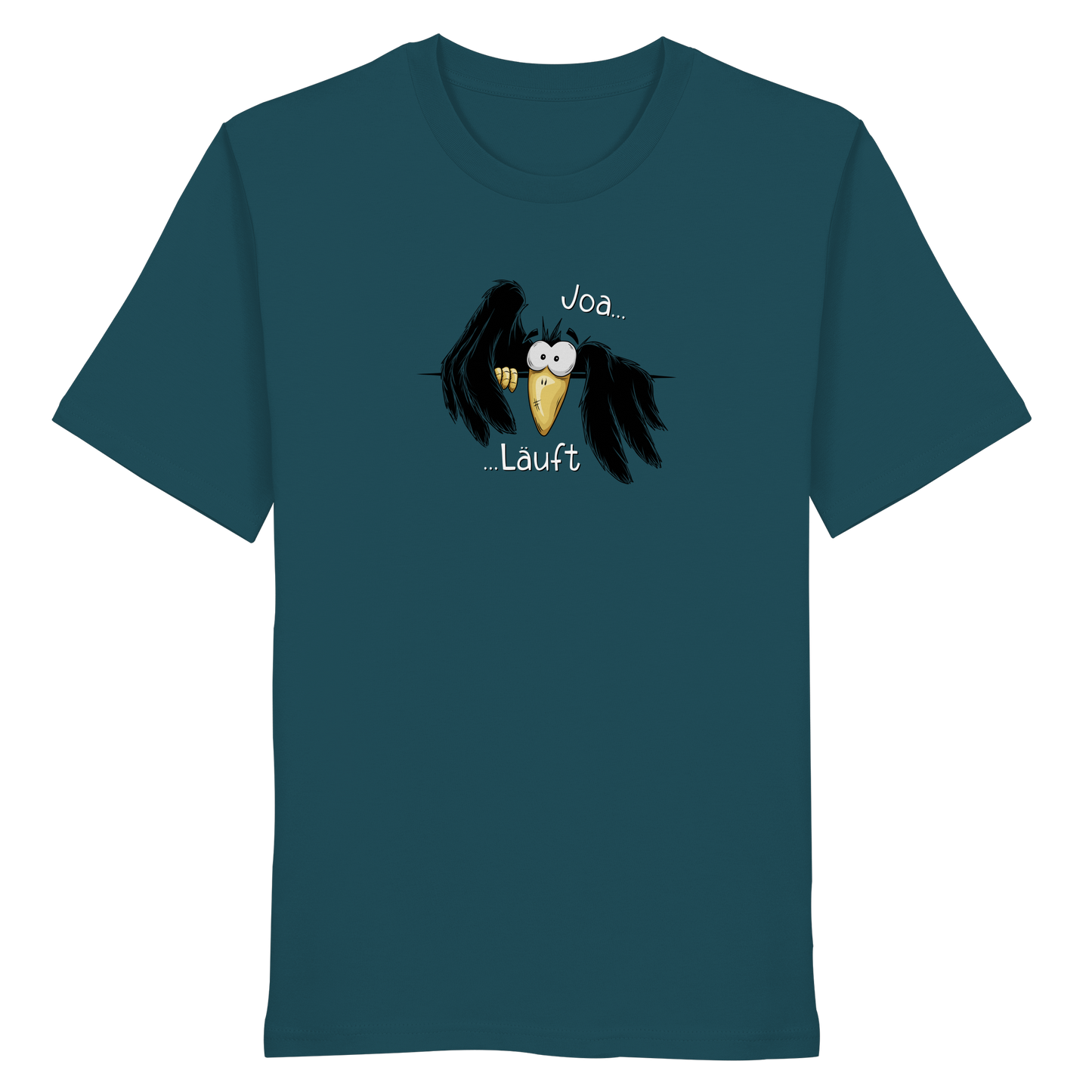 Joa Läuft Krähe gechillter Rabe - Organic Shirt
