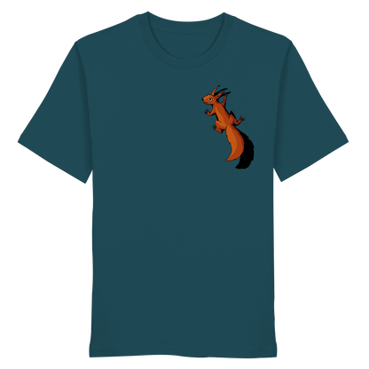 Süßes Eichhörnchen klettert - Organic Shirt