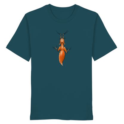 Rotes Eichhörnchen hängt ab - Organic Shirt