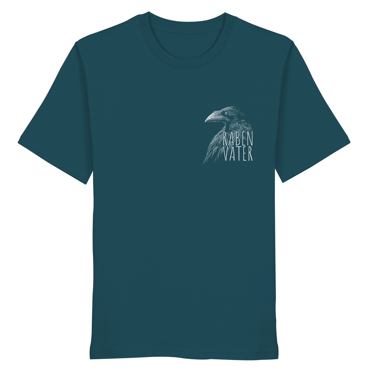 Rabenvater schwarzer Rabe Krähe - Organic Shirt