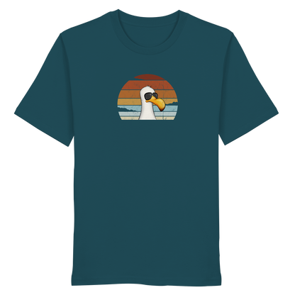 Cool lässige Retro Möwe - Organic Shirt