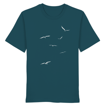 Vogelschwarm – Traum vom Fliegen - Organic Shirt