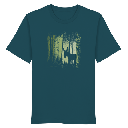 Esel im Zwielicht-Wald - Organic Shirt