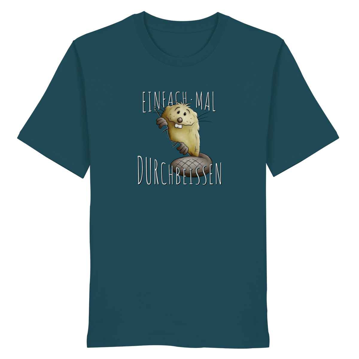 Einfach mal Durchbeissen Biber - Organic Shirt