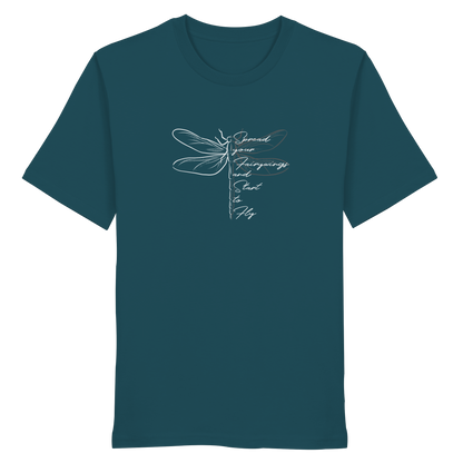 Breite die Flügel aus und flieg los | Libelle - Organic Shirt