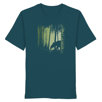 Lässiger Tapir im Zwielicht Wald - Organic Shirt
