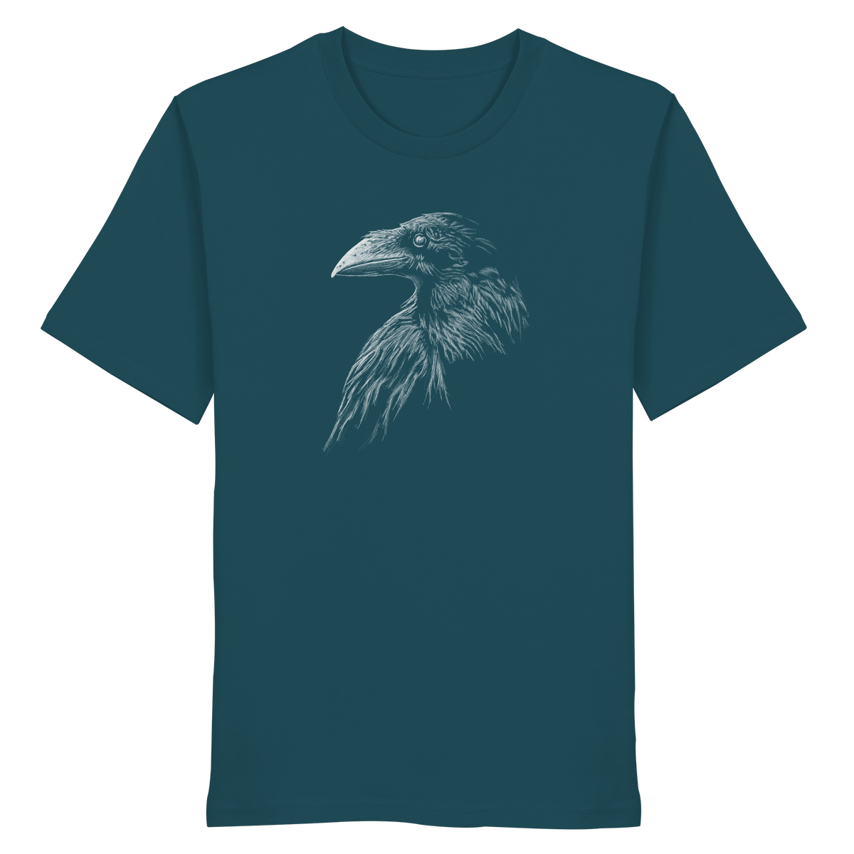 Kritzelkunst Rabe Krähe - Organic Shirt