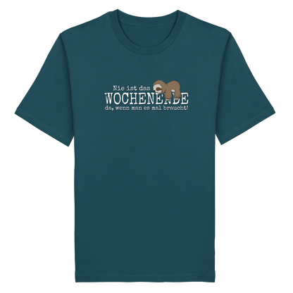 Kawaii Faultier Wochenende - Organic Shirt