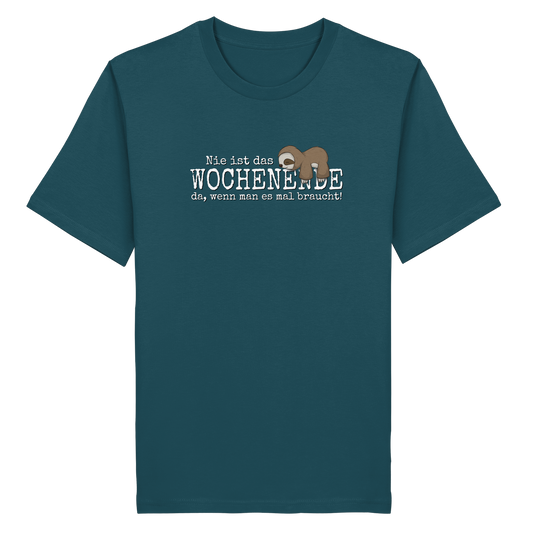 Kawaii Faultier Wochenende - Organic Shirt