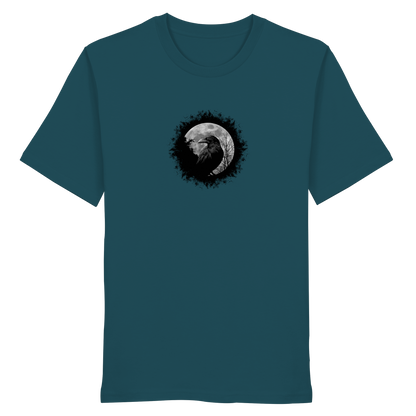 Schwarzer Rabe bei Vollmond  - Organic Shirt