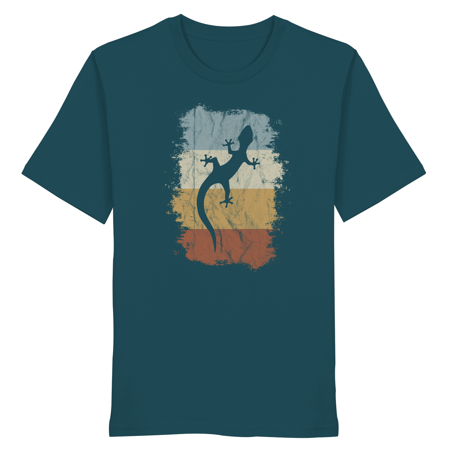 Retro Gecko Salamander Silhouette - Organic Shirt
