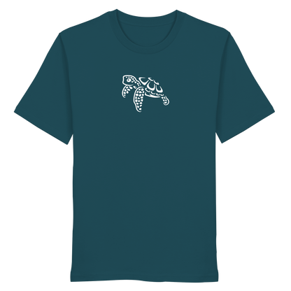 schwimmende Meeres-Schildkröte - Organic Shirt