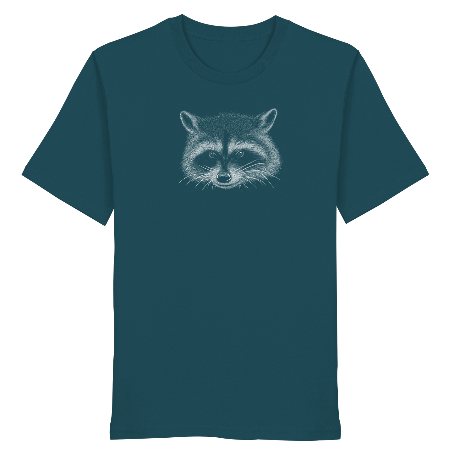 Waschbär Illustration Kritzelkunst - Organic Shirt