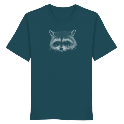 Waschbär Illustration Kritzelkunst - Organic Shirt