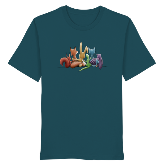 Regenbogen Tiere für Freundschaft, Toleranz und Vielfalt - Organic Shirt