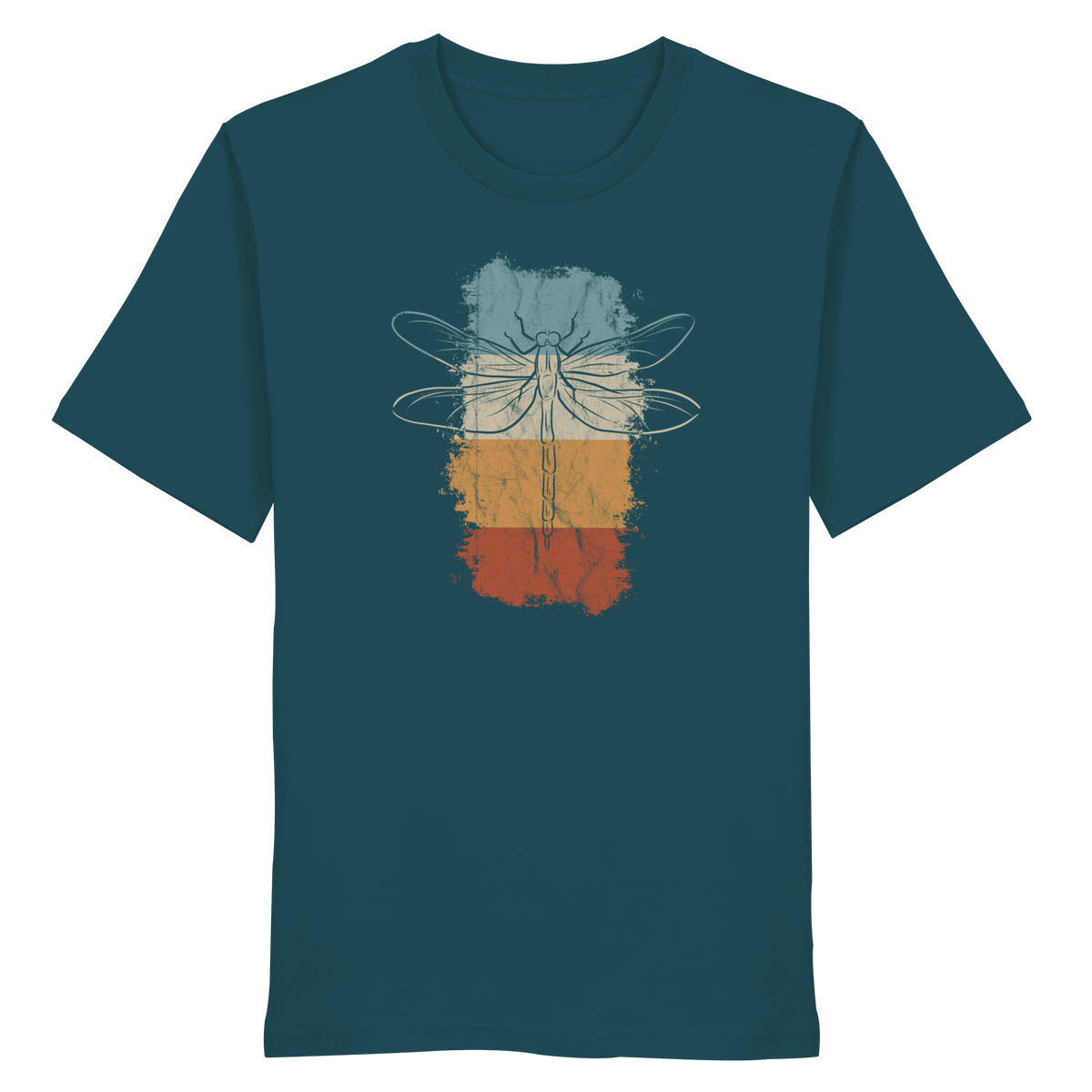 Retro Kunst Libelle | Vintage Dragonfly - Organic Shirt