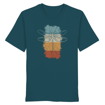Retro Kunst Libelle | Vintage Dragonfly - Organic Shirt