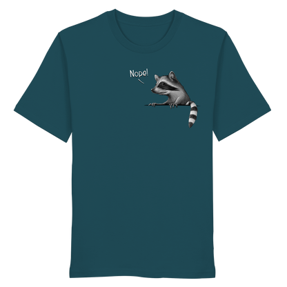Nope! Frecher verwegener Waschbär - Organic Shirt