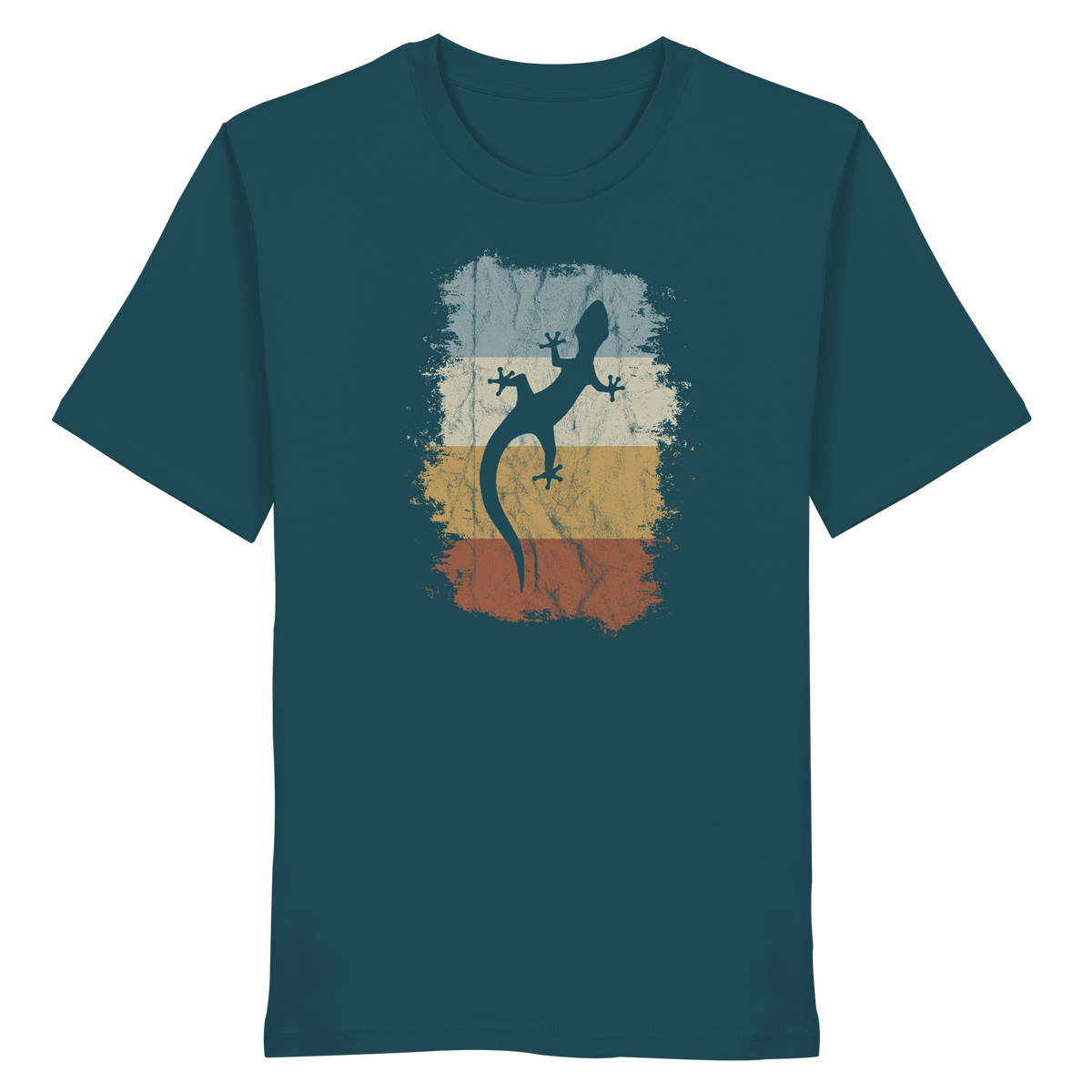 Retro Gecko Salamander Silhouette - Organic Shirt