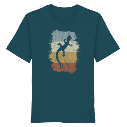 Retro Gecko Salamander Silhouette - Organic Shirt