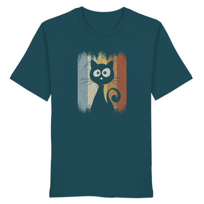 Retro Katze Silhouette - Organic Shirt
