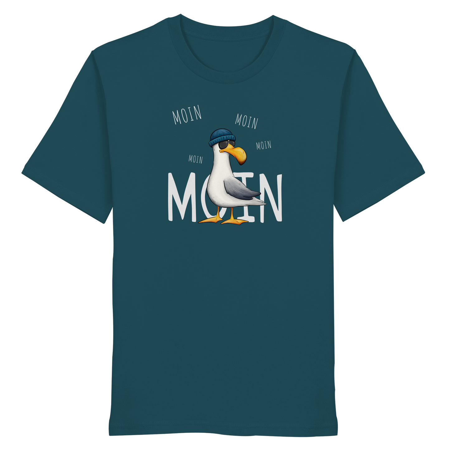 Moin Moin Lässige Hipster Möwe  - Organic Shirt