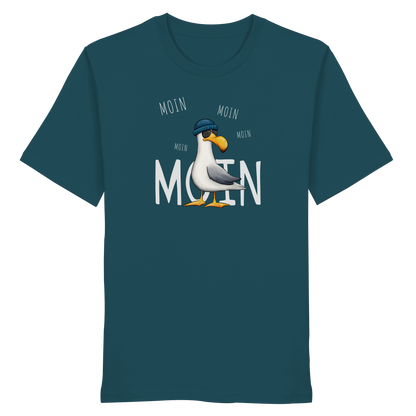 Moin Moin Lässige Hipster Möwe  - Organic Shirt
