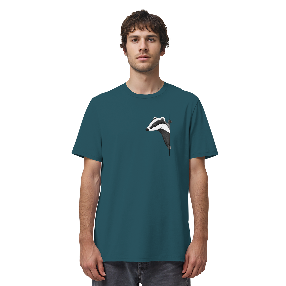 Lässiger Dachs Meister Grimbart - Organic Shirt