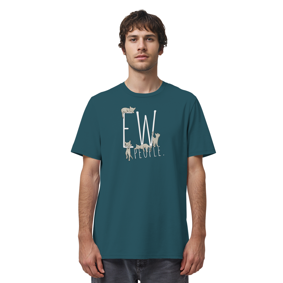 Ew, People. Sarkastische Katzen - Organic Shirt