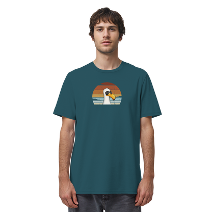Cool lässige Retro Möwe - Organic Shirt
