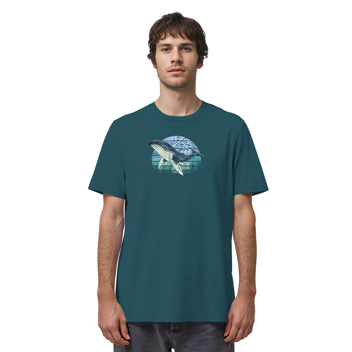 Retro Unterwasser Buckelwal - Organic Shirt