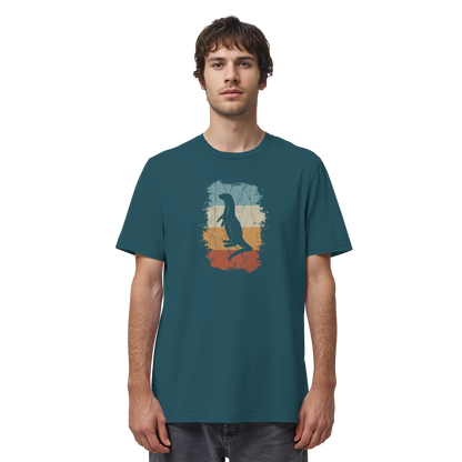 Retro Otter Fischotter Silhouette - Organic Shirt