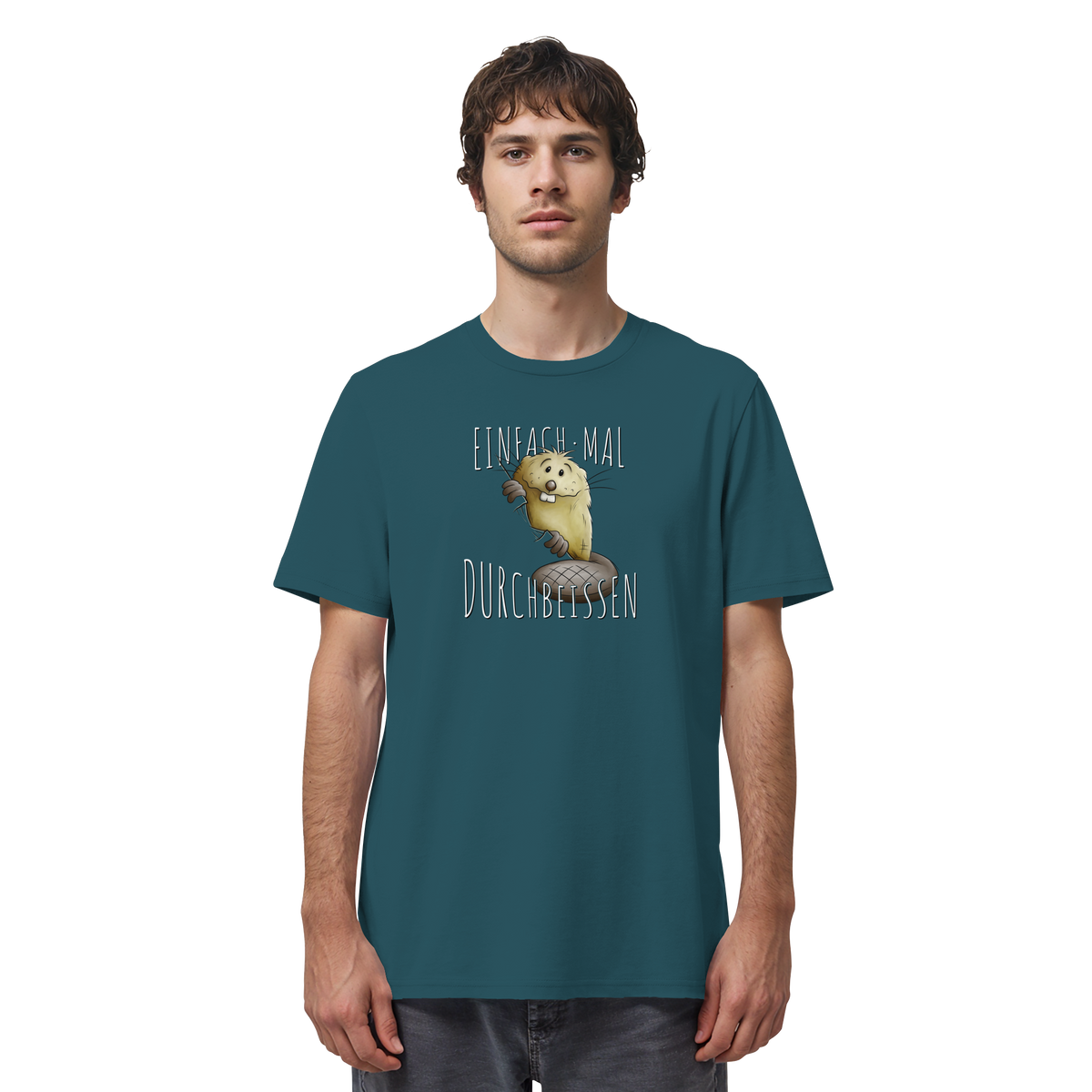 Einfach mal Durchbeissen Biber - Organic Shirt