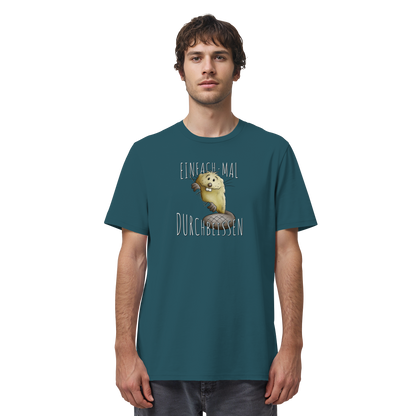Einfach mal Durchbeissen Biber - Organic Shirt