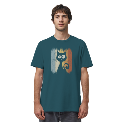 Retro Katze Silhouette - Organic Shirt