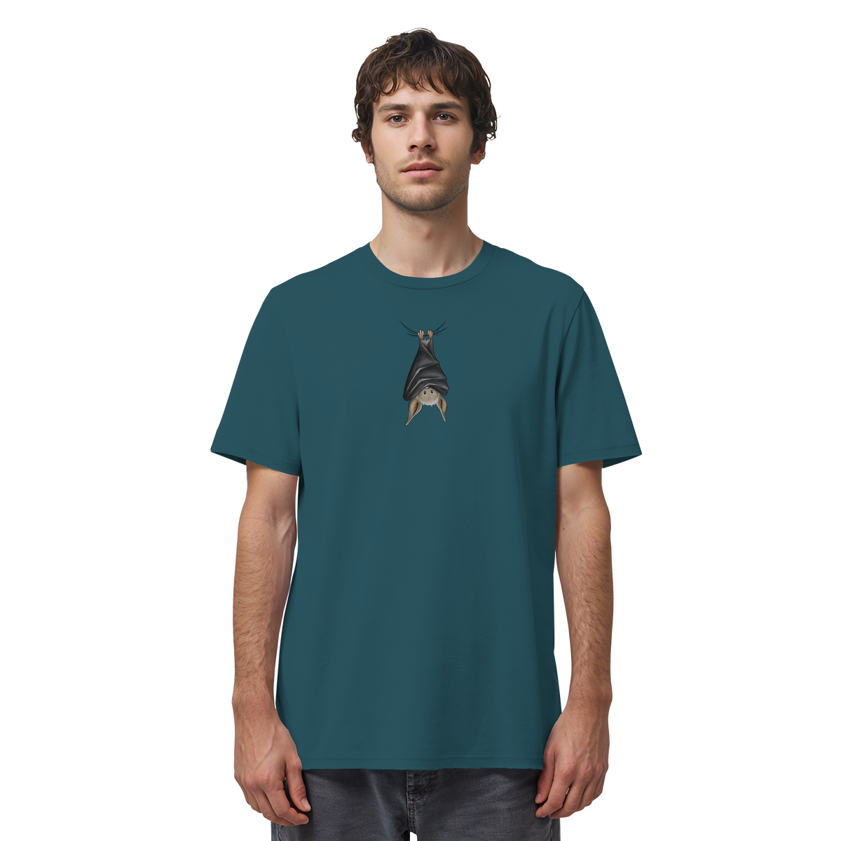 Lustig chillende Fledermaus - Organic Shirt