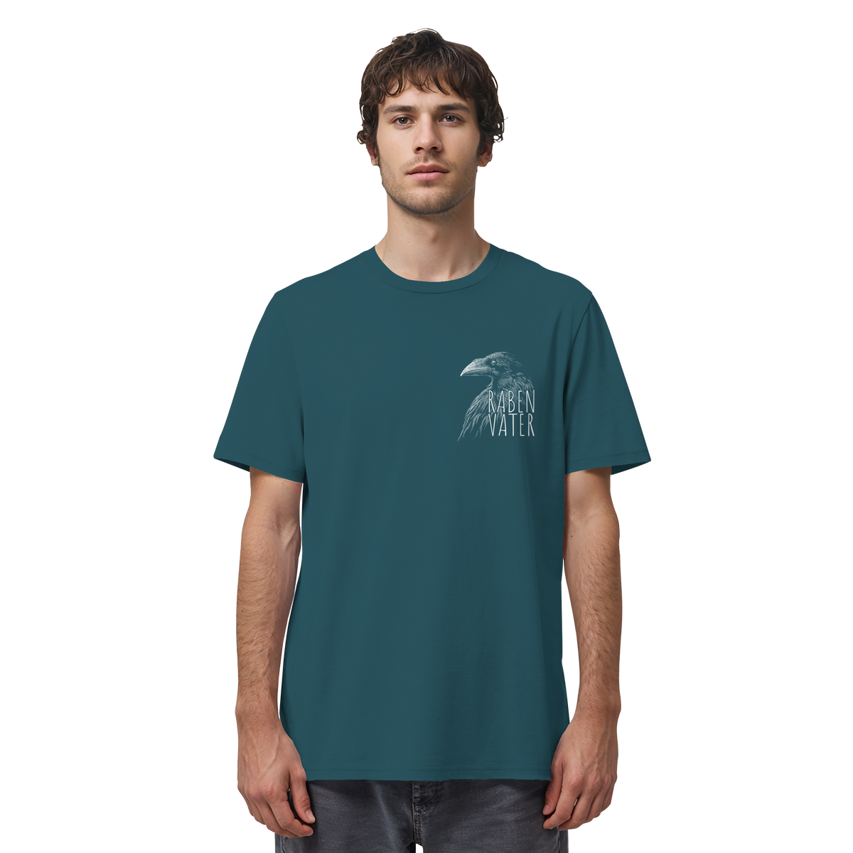 Rabenvater schwarzer Rabe Krähe - Organic Shirt